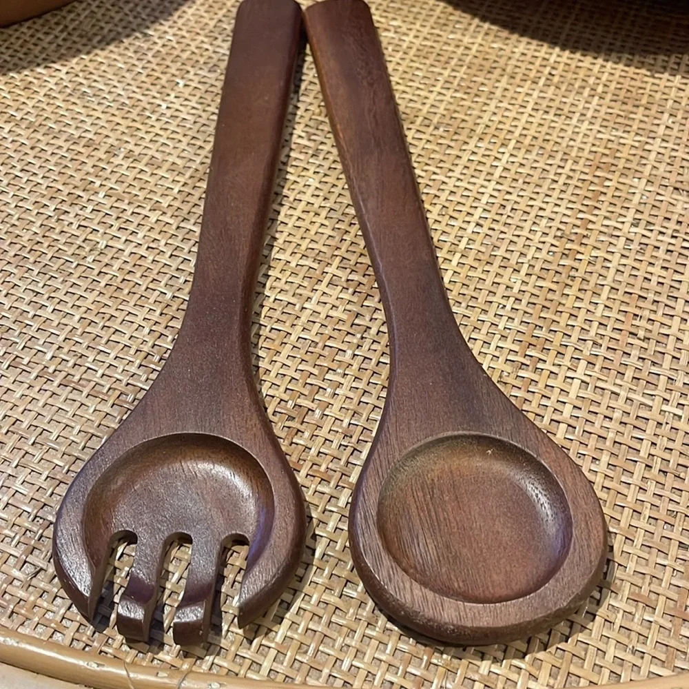 The Cellar acacia wood salad set